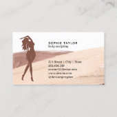 Carte De Visite corps de fitness sculpter massage linergie silhoue (Dos)