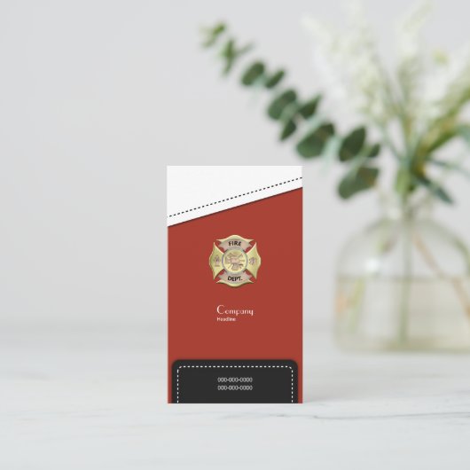 Carte De Visite Corps de sapeurs-pompiers (Debout devant)