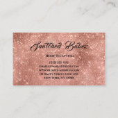 Carte De Visite Corps sculpté Beauté Logo Massage Rose (Dos)