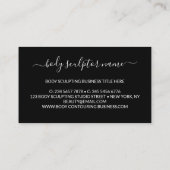 Carte De Visite Corps sculpté contour esthétique moderne (Dos)