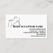 Carte De Visite Corps sculpté contour spa simple (Dos)