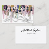 Carte De Visite Corps Sculpting Beauté Logo Personnalisé Lecteurs  (Devant / Derrière)