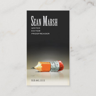 Carte De Visite Correcteur d'épreuves créatif élégant du réda