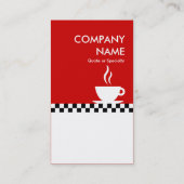 Carte De Visite correcteurs de café rétro (Dos)