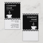 Carte De Visite correcteurs de café rétro (Devant / Derrière)