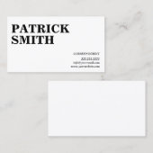 Carte De Visite Correspondant professionnel minimaliste simple (Devant / Derrière)