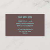 Carte De Visite Corrosion "cuivre" impression "description" (Dos)