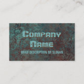 Carte De Visite Corrosion "cuivre" impression "description" (Devant)