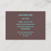 Carte De Visite Corrosion "cuivre" impression "description" chubby (Dos)