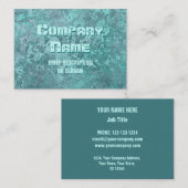 Carte De Visite Corrosion green print 'description' chubby (Devant / Derrière)