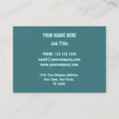 Carte De Visite Corrosion green print 'description' chubby (Dos)