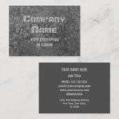 Carte De Visite Corrosion grise impression 'description' chubby (Devant / Derrière)