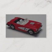 Carte De Visite Corvette rouge attrayante (Dos)