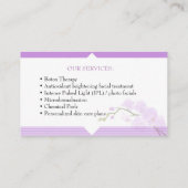Carte De Visite Cosmetic, SPA & make up studio business card (Dos)