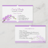 Carte De Visite Cosmetic, SPA & make up studio business card (Devant / Derrière)
