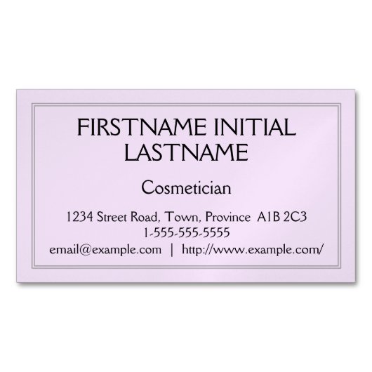 Carte de visite cosmeticien ordinaire et tradition (devant)