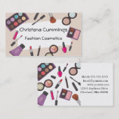 Carte de visite Cosmétique de mode (Devant / Derrière)