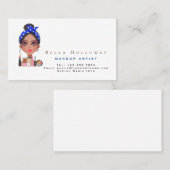 Carte De Visite Cosmétique et maquillage élégant du visage (Devant / Derrière)