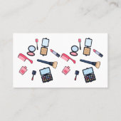 Carte De Visite Cosmétique / maquillage illustration (Dos)