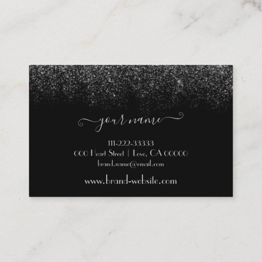 Carte De Visite Cosmétique Parties scintillant douce à l'élégante  (Dos)