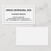 Carte de visite cosmétique personnalisable (Devant / Derrière)