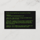 Carte De Visite Cosmétiques de boîte noire, ventes indépendantes (Dos)