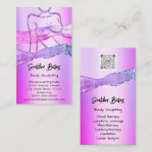 Carte De Visite Cosmétiques de sculpture corporelle personnalisées (Devant / Derrière)