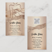 Carte De Visite Cosmétiques de sculpture corporelle personnalisées (Devant / Derrière)