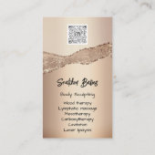 Carte De Visite Cosmétiques de sculpture corporelle personnalisées (Dos)