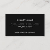 Carte De Visite Cosmétologie de Cosmetologist de maquilleur (Dos)