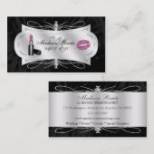 Carte De Visite Cosmétologie de parties scintillantes de bois (Devant / Derrière)