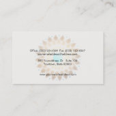 Carte De Visite Cosmetologie Salon holistique et Logo Spa (Dos)