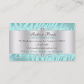 Carte De Visite Cosmetologist bleu de parties scintillantes de (Dos)