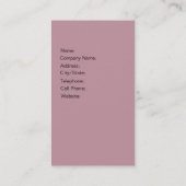 Carte De Visite Cosmetologist de professionnel du maquilleur II (Dos)