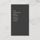 Carte De Visite Cosmetologist de professionnel du maquilleur II (Dos)