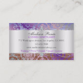Carte De Visite Cosmetologist prodigue de scintillement de lavande (Dos)