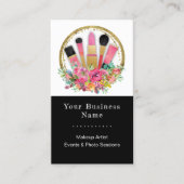 Carte De Visite Cosmétologiste maquillage Beauticier QR Code (Devant)