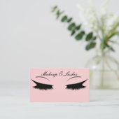 Carte de visite COSMETOLOGISTE ROSE (Debout devant)