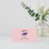 Carte de visite COSMETOLOGISTE ROSE (Debout devant)