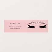 Carte de visite COSMETOLOGISTE ROSE (Extérieur déplié)