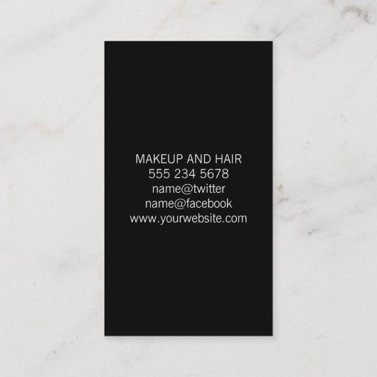Carte De Visite Cosmétologue (Dos)