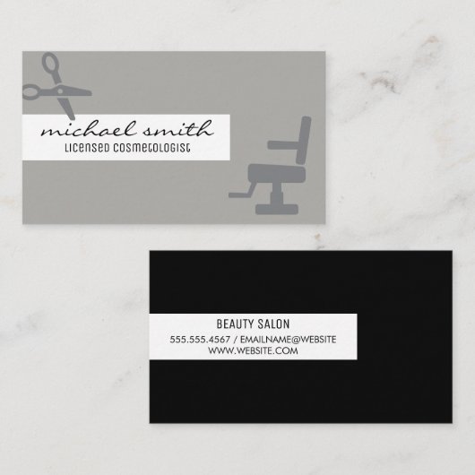 Carte De Visite Cosmetologue agréé (Devant / Derrière)