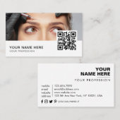 Carte De Visite Cosmetologue Botox Injections Code QR (Devant / Derrière)