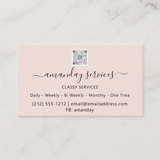 Carte De Visite Cosmetologue de beauté Syringe Botox B12 Rose QRCo (Dos)