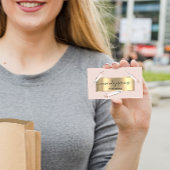 Carte De Visite Cosmetologue de beauté Syringe Botox B12 Rose QRCo