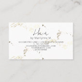 Carte De Visite Cosmetologue de code QR Abstrait (Dos)