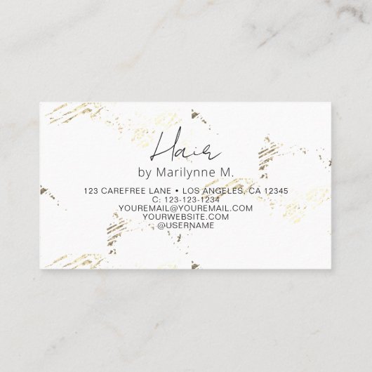 Carte De Visite Cosmetologue de code QR Abstrait (Dos)