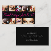 Carte De Visite Cosmetologue de maquillage Nails Beauty Salon (Devant / Derrière)