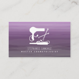 Carte De Visite Cosmetologue du Salon Purple Ombre