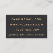 Carte De Visite Cosmetologue esthétique agréé Marbre moderne (Dos)